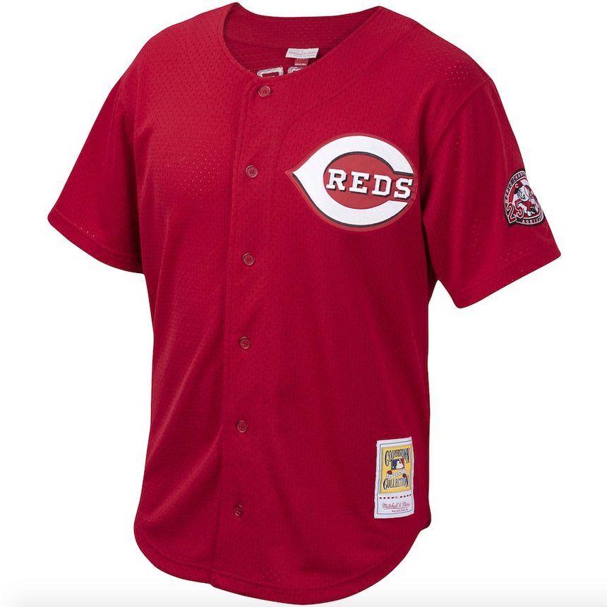 Cincinnati Reds Ken Griffey Jr. Mitchell & Ness Red Cooperstown Collection Mesh Batting Practice Jersey