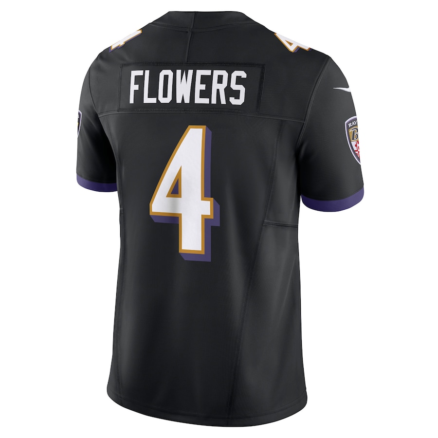 Baltimore Ravens Zay Flowers Nike Black Alternate Vapor F.U.S.E. Limited Jersey