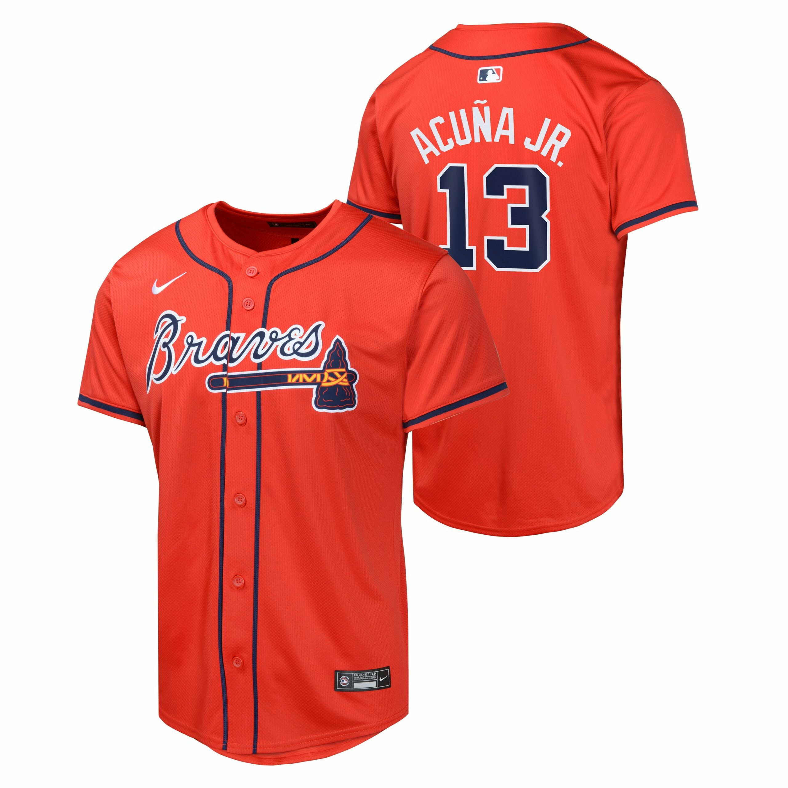Ronald Acuna Jr Nike Atlanta Braves Mens Red Alt Limited Baseball Jersey