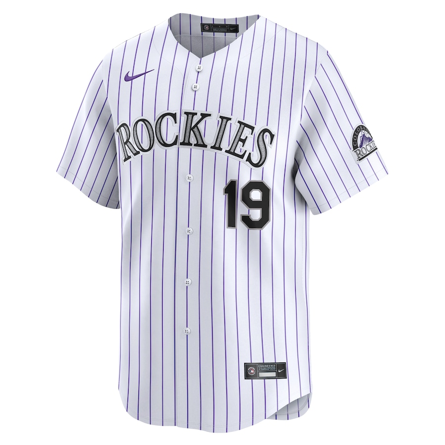 Colorado Rockies Charlie Blackmon Nike White Home Limited Player Jersey