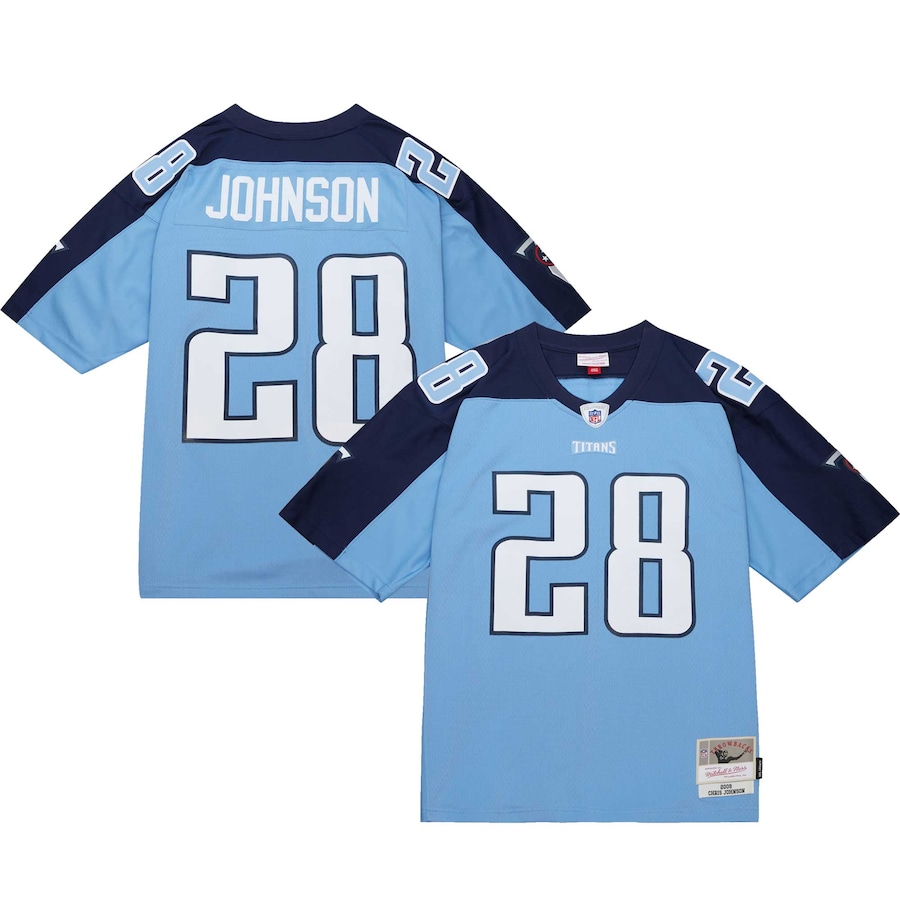 Chris Johnson Tennessee Titans Mitchell & Ness Legacy Replica Jersey – Light Blue