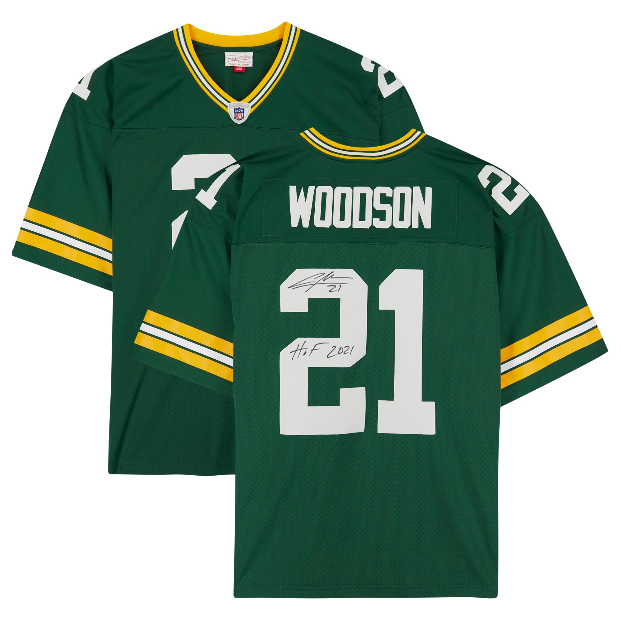 Charles Woodson Green Bay Packers Autographed Green Jersey