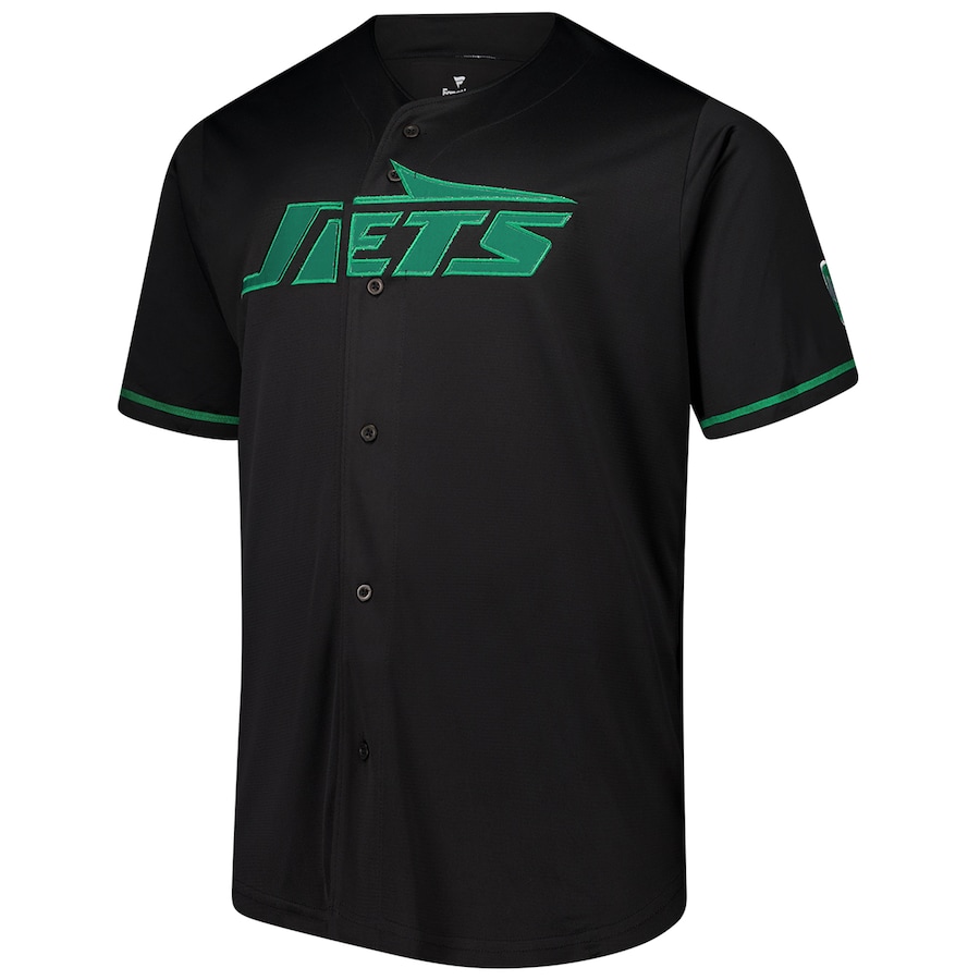 New York Jets Fanatics Pop Full-Button Jersey – Black