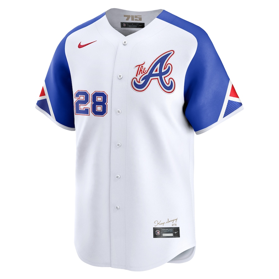 Atlanta Braves Matt Olson Nike White City Connect Limited Player Jersey