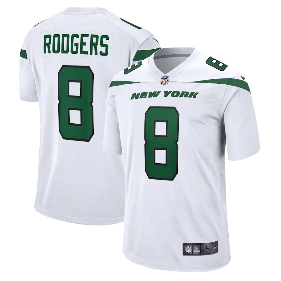 Aaron Rodgers New York Jets Nike Game Jersey – White