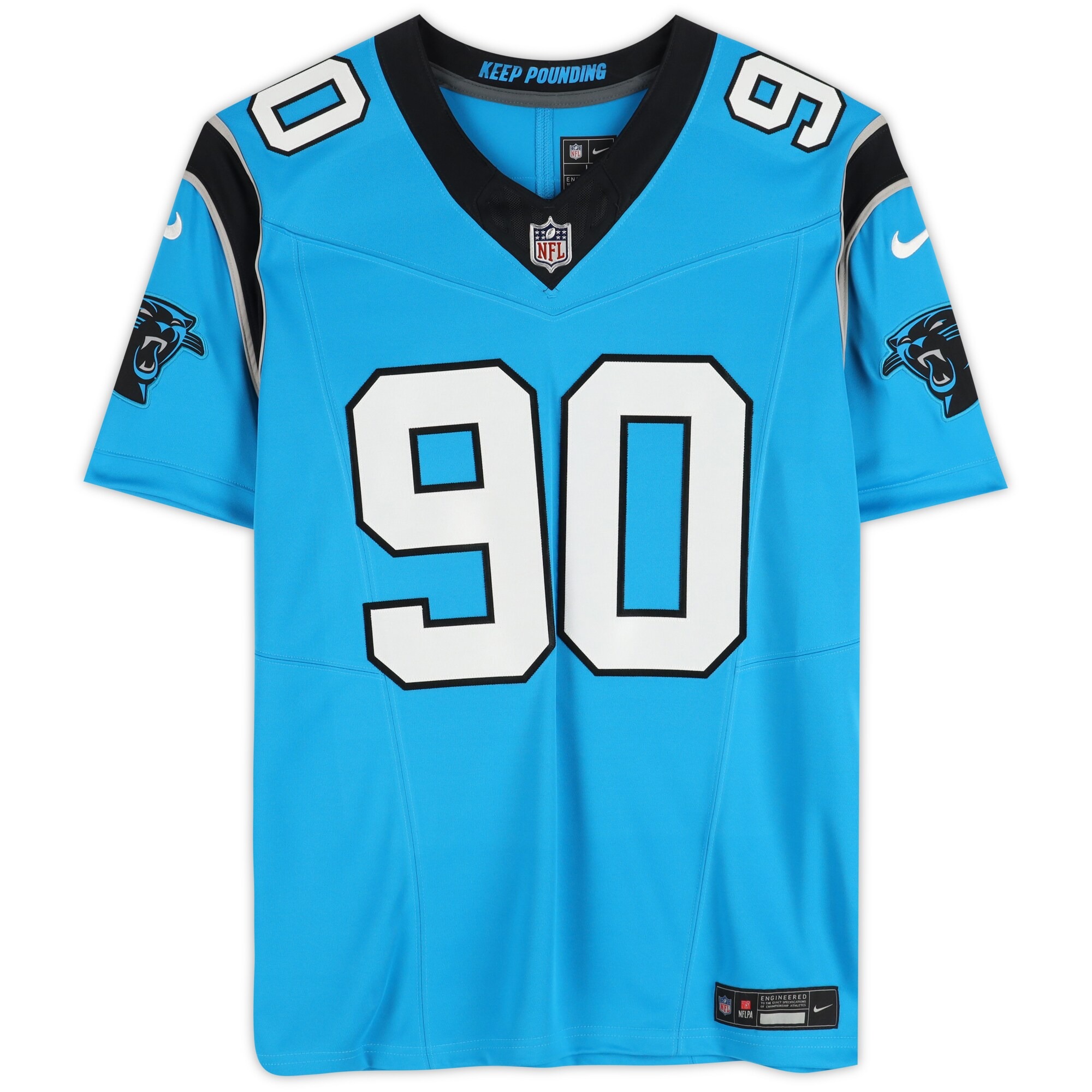 Julius Peppers Carolina Panthers Autographed Nike Blue Alternate Authentic Jersey