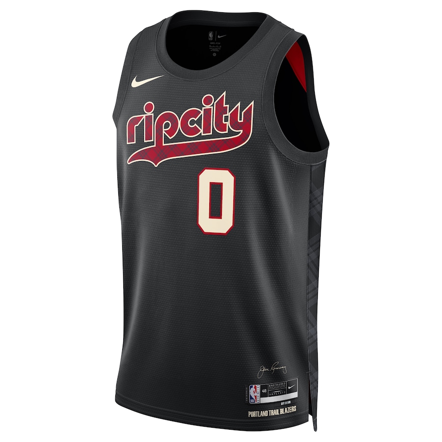 Damian Lillard Portland Trail Blazers Nike Unisex 2023/24 Swingman Jersey – Black – City Edition