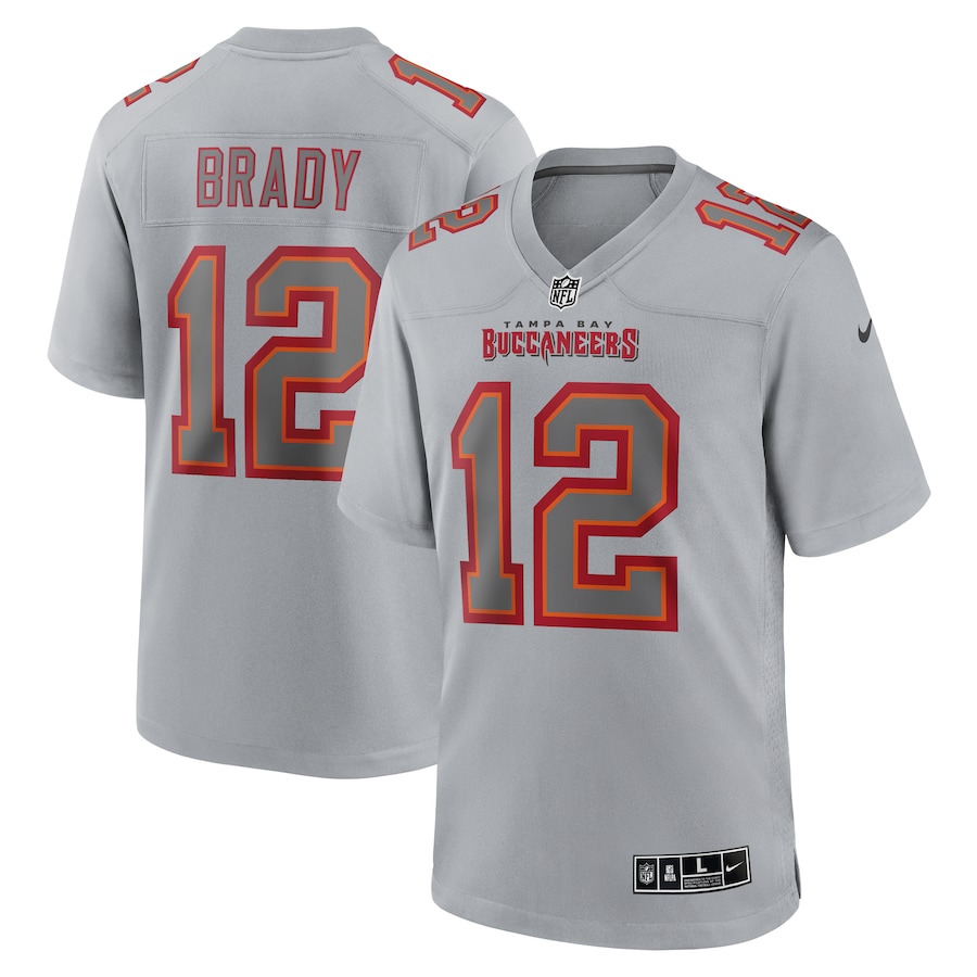 Tom Brady Tampa Bay Buccaneers Nike Atmosphere Fashion Game Jersey – Gray