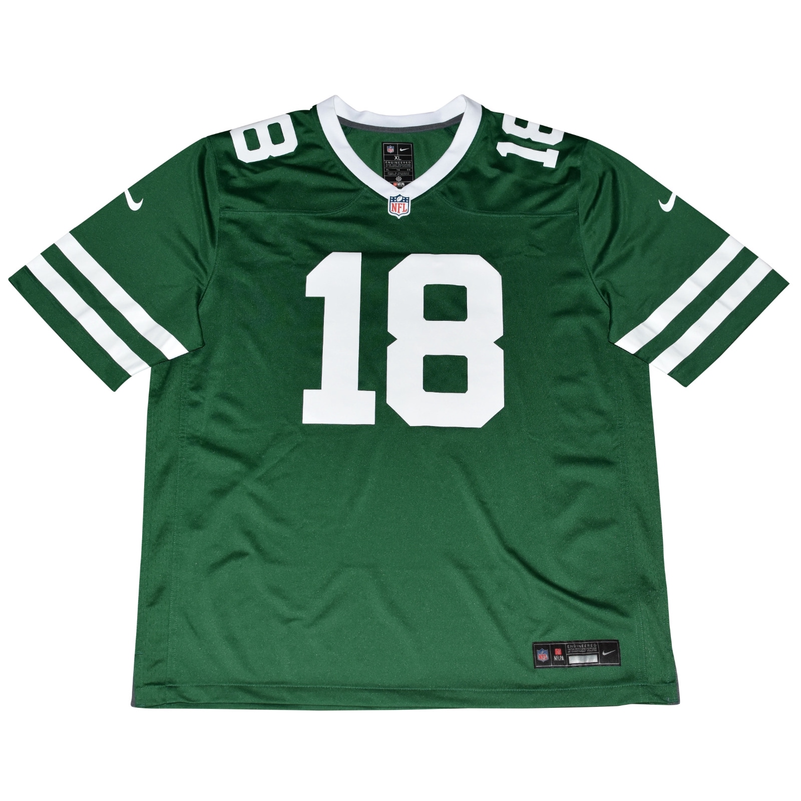 Mike Williams Autographed New York Jets #18 Green Nike Jersey Beckett