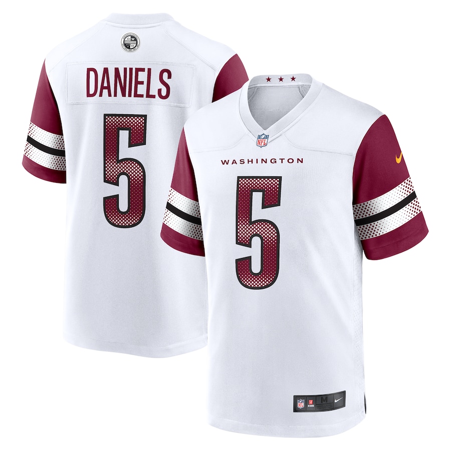 Jayden Daniels Washington Commanders Nike Player Game Jersey – White