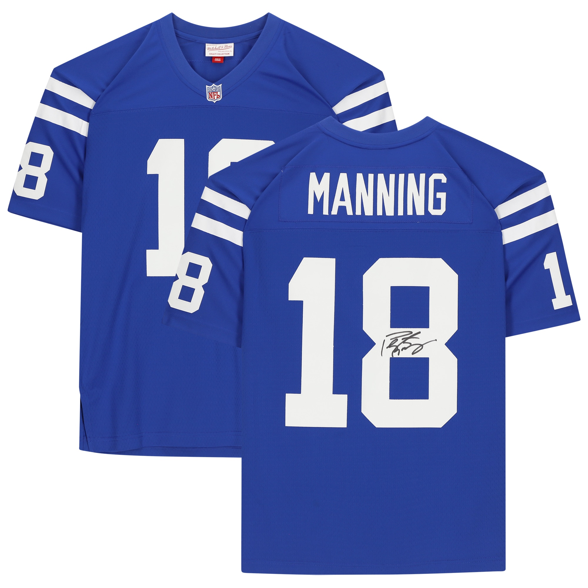 Peyton Manning Indianapolis Colts Autographed Blue Jersey