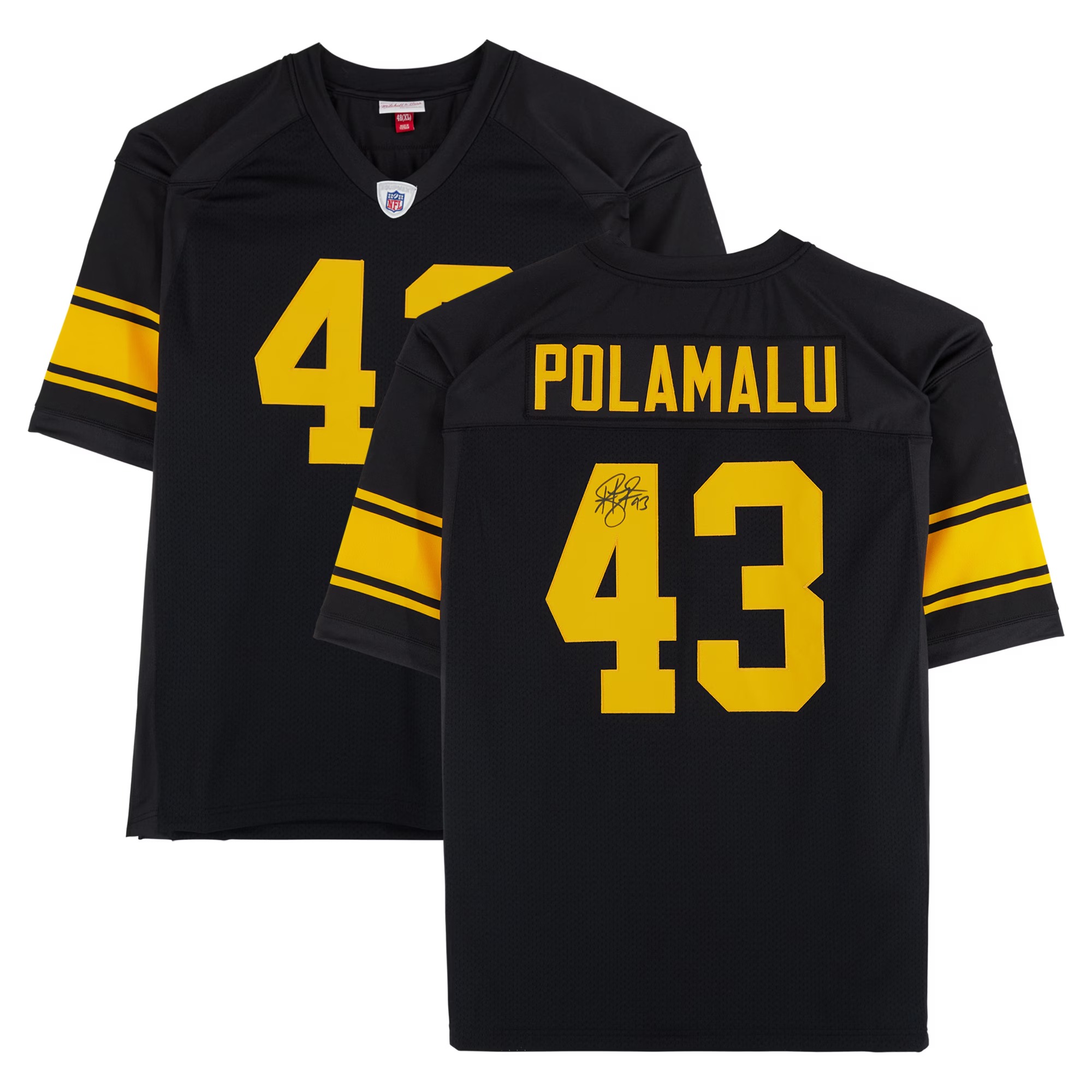 Troy Polamalu Pittsburgh Steelers Autographed Black Authentic Jersey