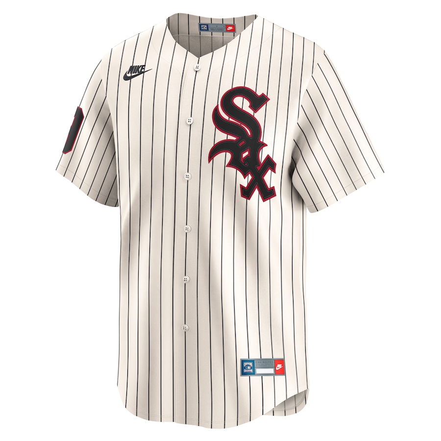 Chicago White Sox Minnie Minoso Nike Cream Throwback Cooperstown Limited Jersey