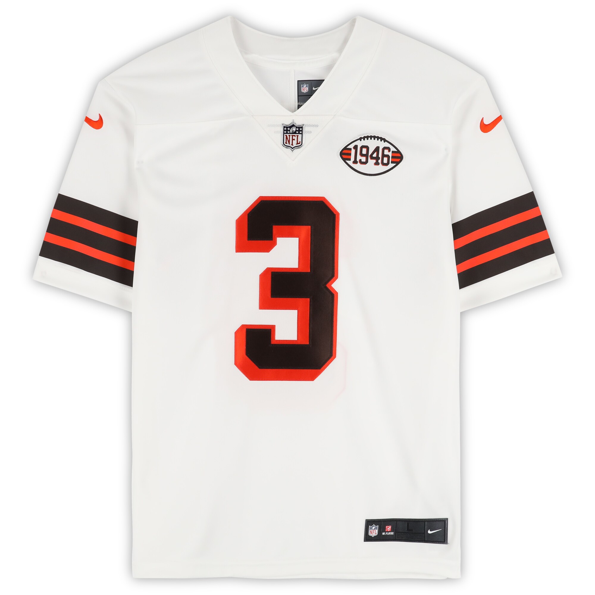 Jerry Jeudy Cleveland Browns Autographed White Nike Limited Jersey