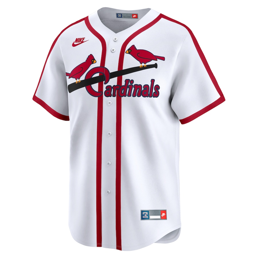 Men’s St. Louis Cardinals Nike White Cooperstown Collection Limited Jersey