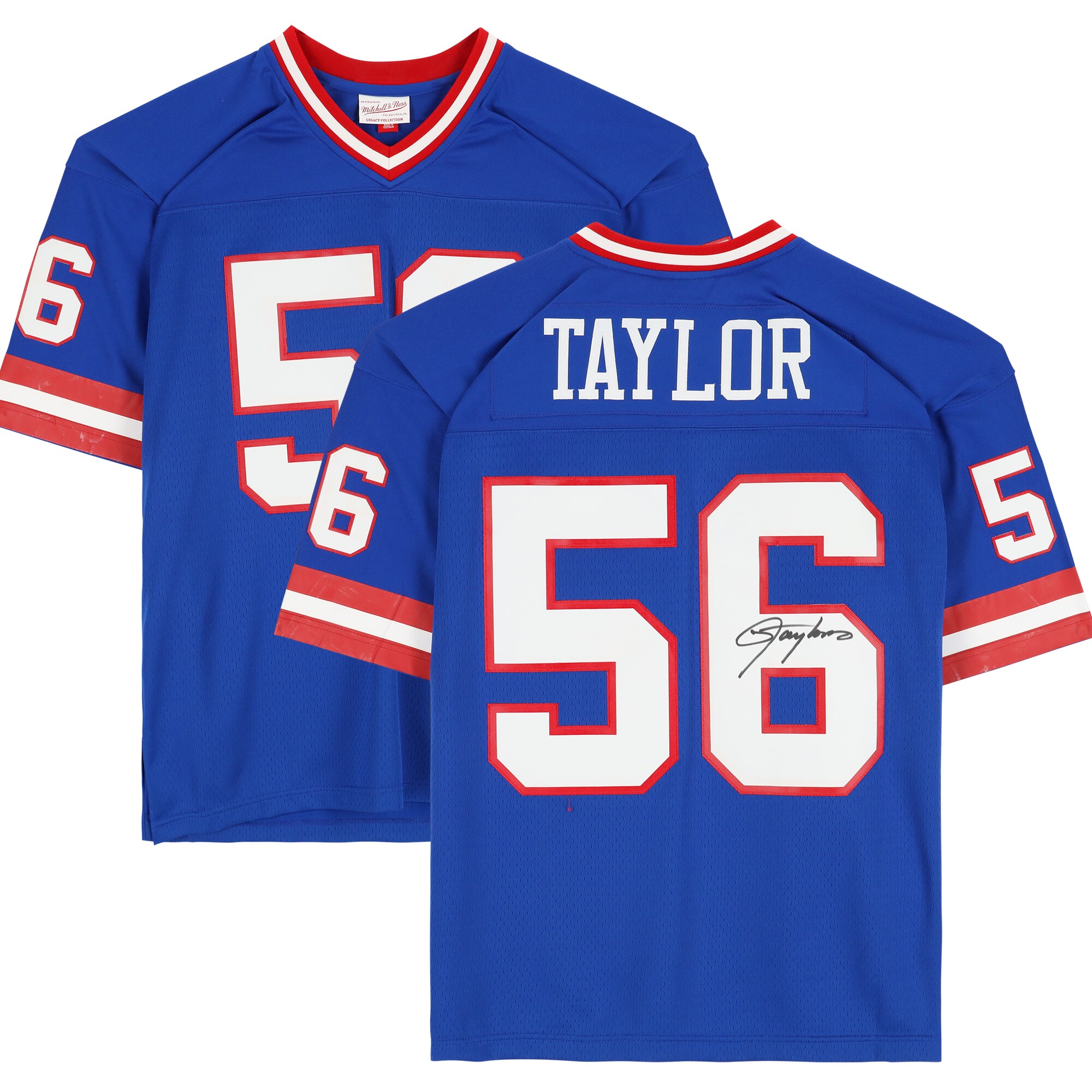 Lawrence Taylor New York Giants Autographed Blue Replica Jersey