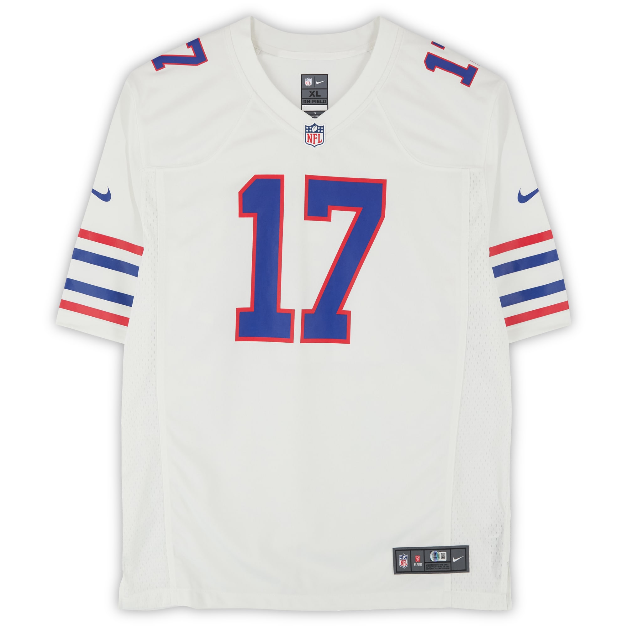 Josh Allen Buffalo Bills Autographed Nike White Throwback Game Jersey