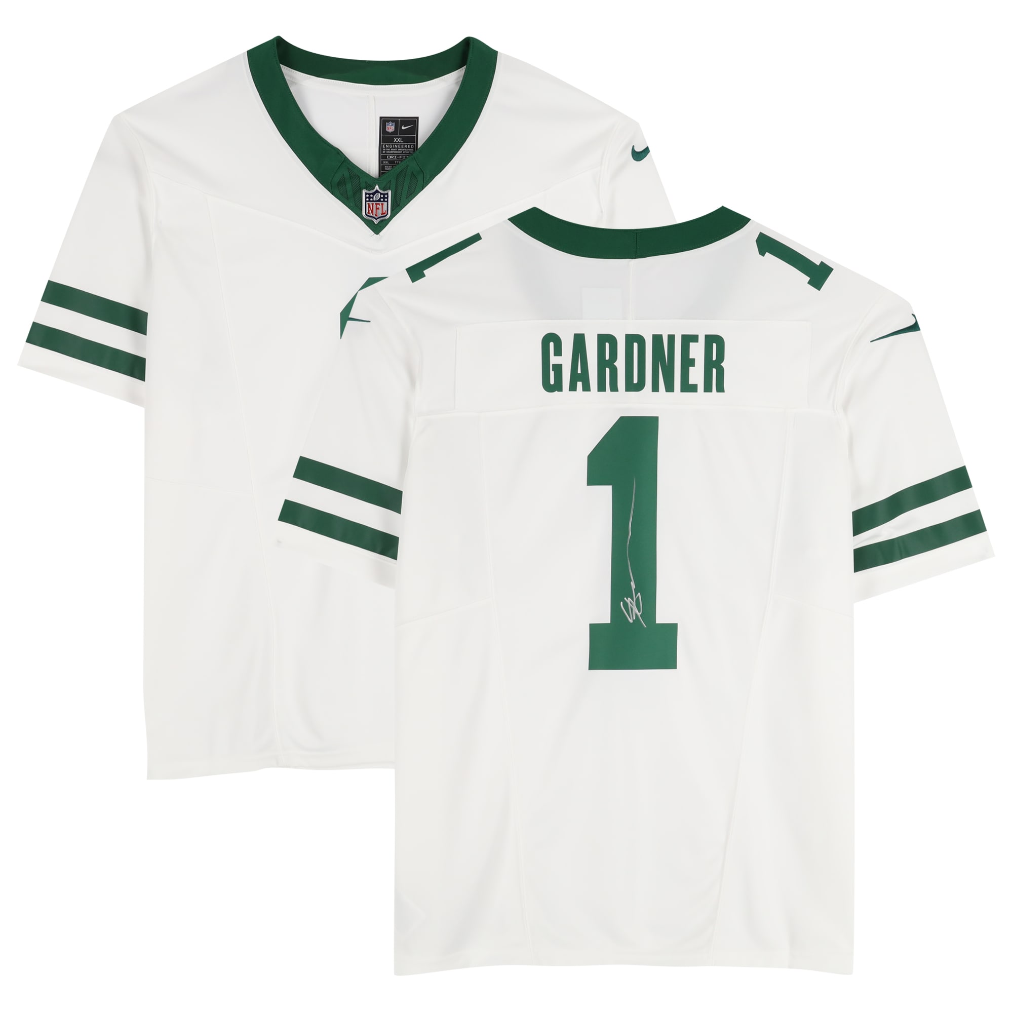 Ahmad Sauce Gardner New York Jets Autographed White Limited Jersey