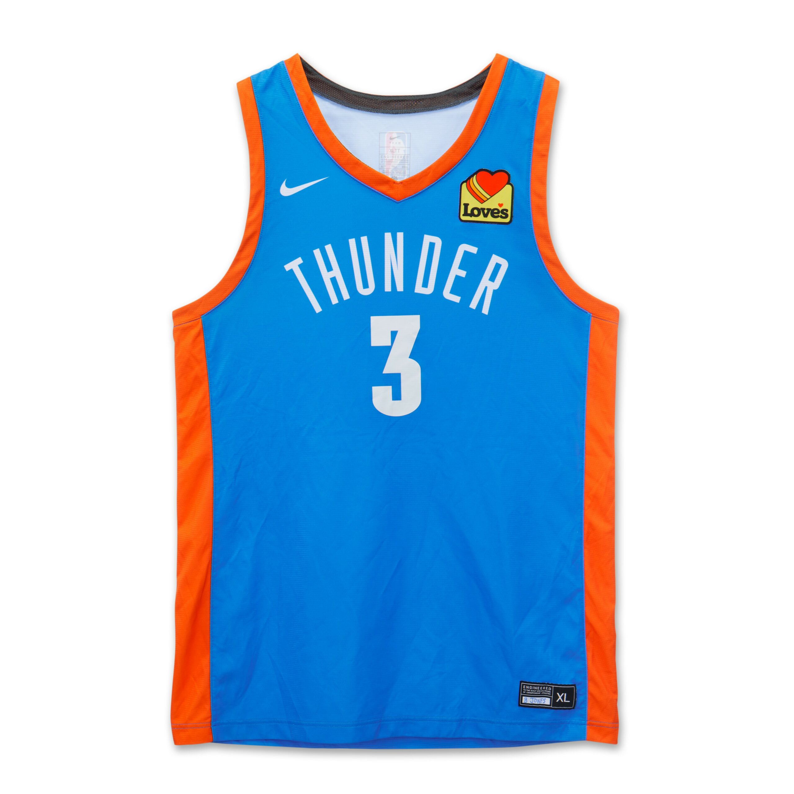 Dillon Jones Oklahoma City Thunder 2024 Summer League Game Worn Jersey
