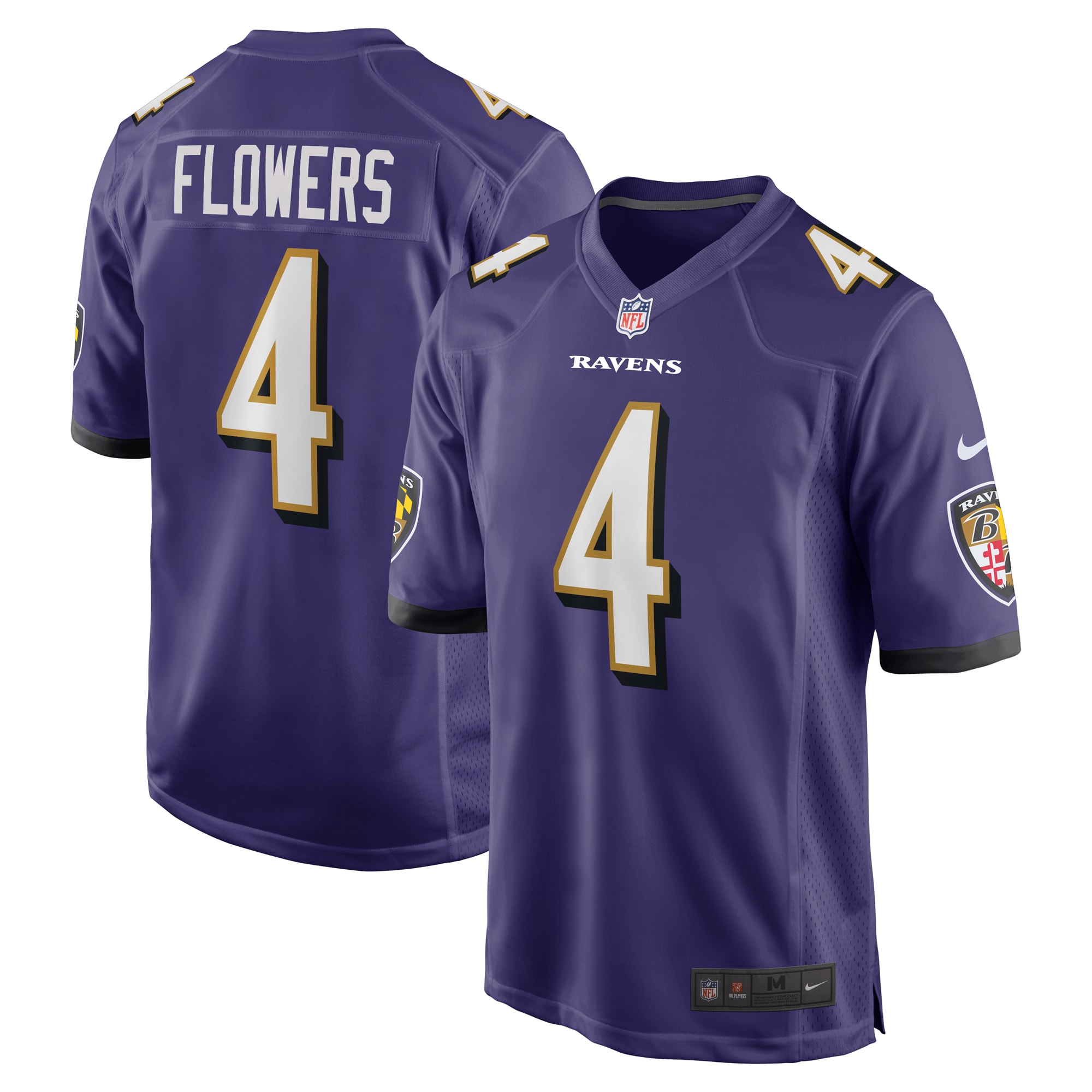 Baltimore Ravens Zay Flowers Nike Purple Game Jersey