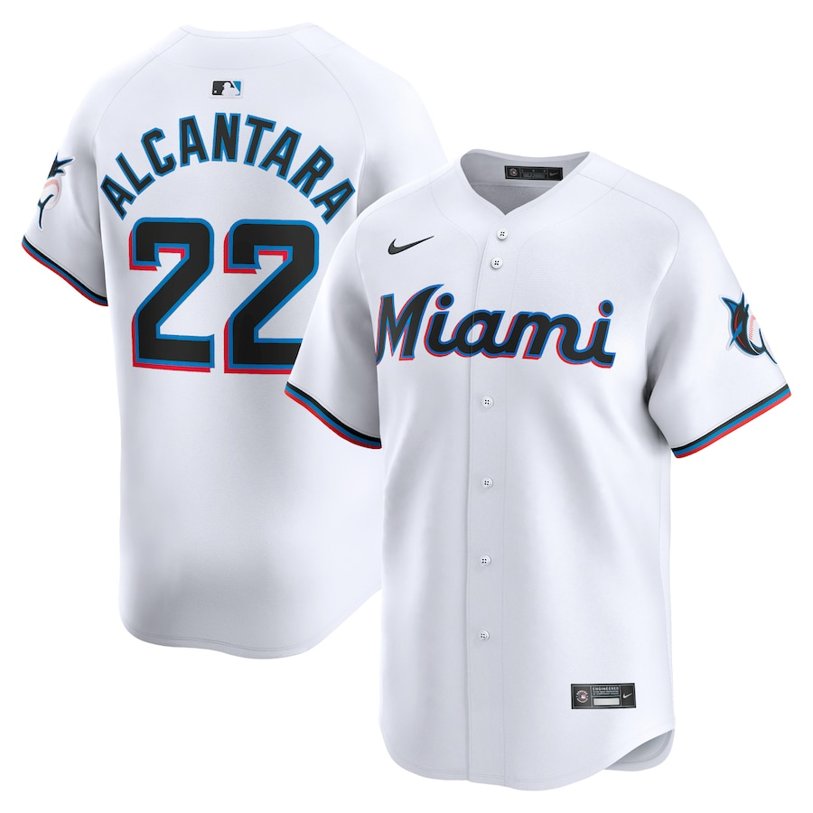 MLB Sandy Alcantara Miami Marlins Home Limited Player Jersey