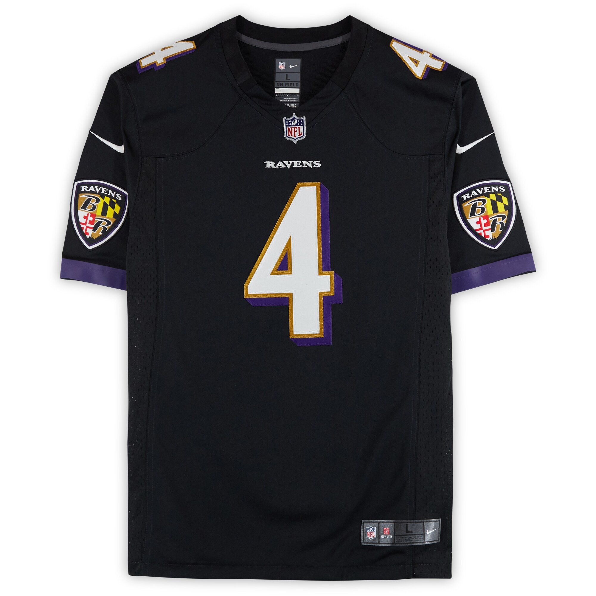 Zay Flowers Baltimore Ravens Autographed Black Nike Jersey