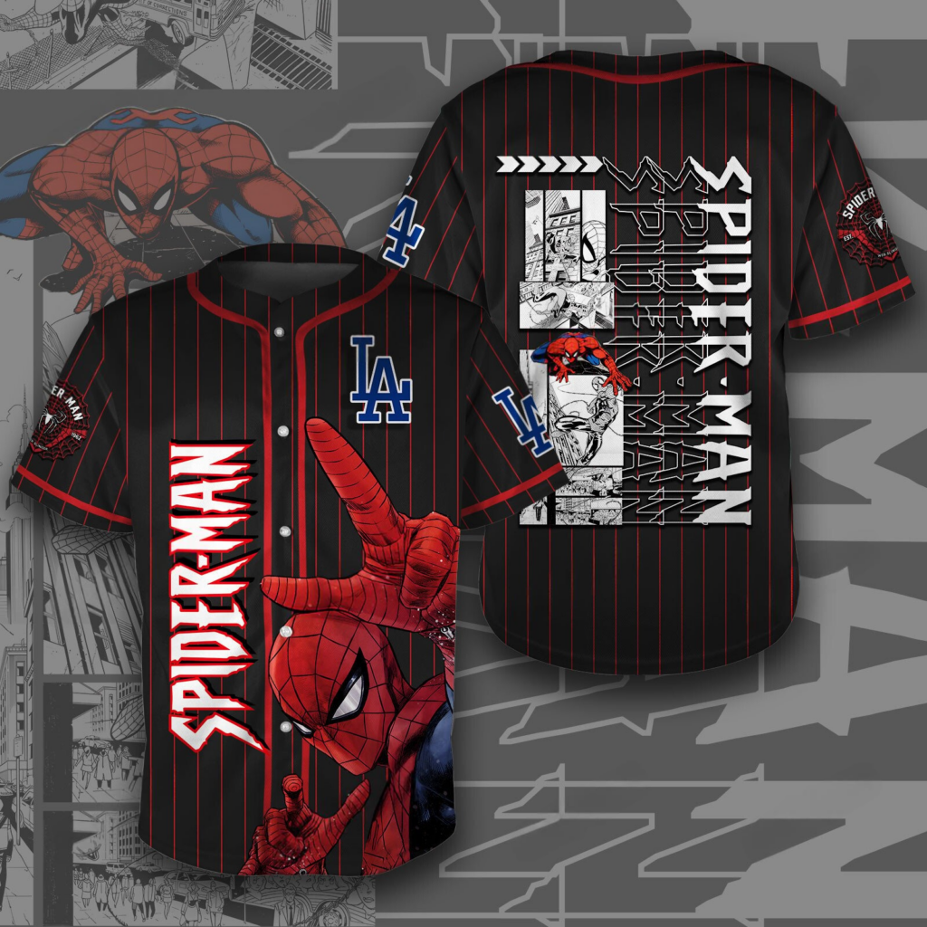 Los Angeles Dodgers x Spiderman Dominate The Game Baseball