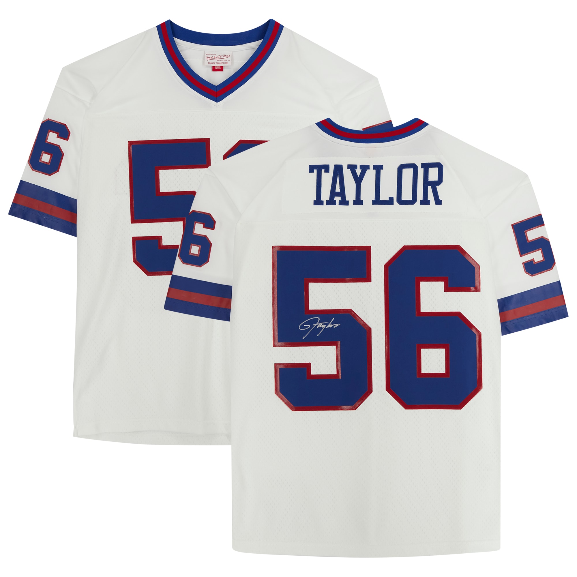 Lawrence Taylor New York Giants Autographed White Replica Jersey
