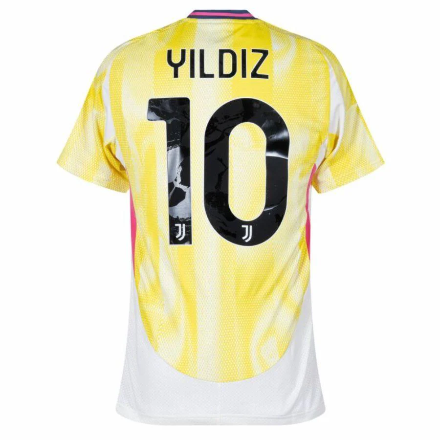 Juventus Yldiz 10 Away 2024/25 Patches UCL UEFA Foundation (Official Printing)