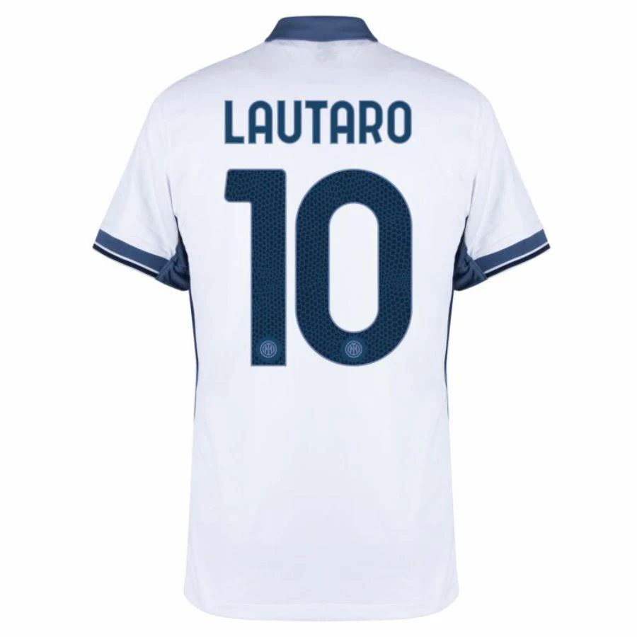 Inter Milan Lautaro 10 Away 2024/25 Patches UCL UEFA Foundation (Official Printing)