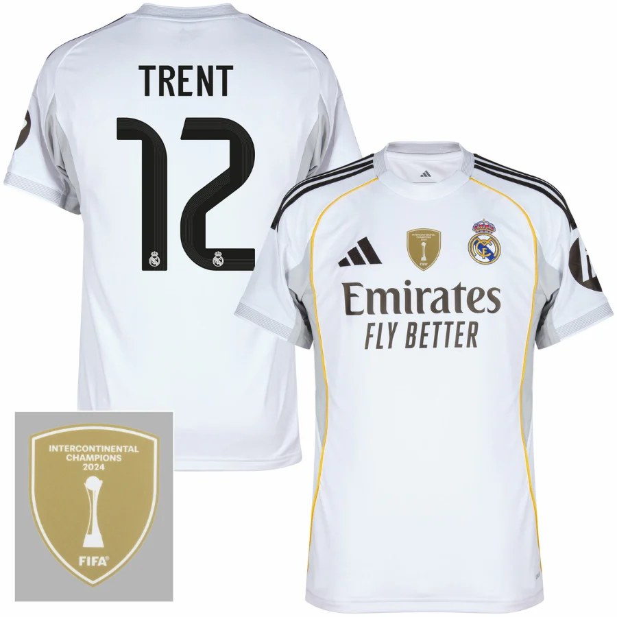 Real Madrid Home Bellingham 5 Fan Jersey 2025/26 FIFA Intercontinental Champions Patch
