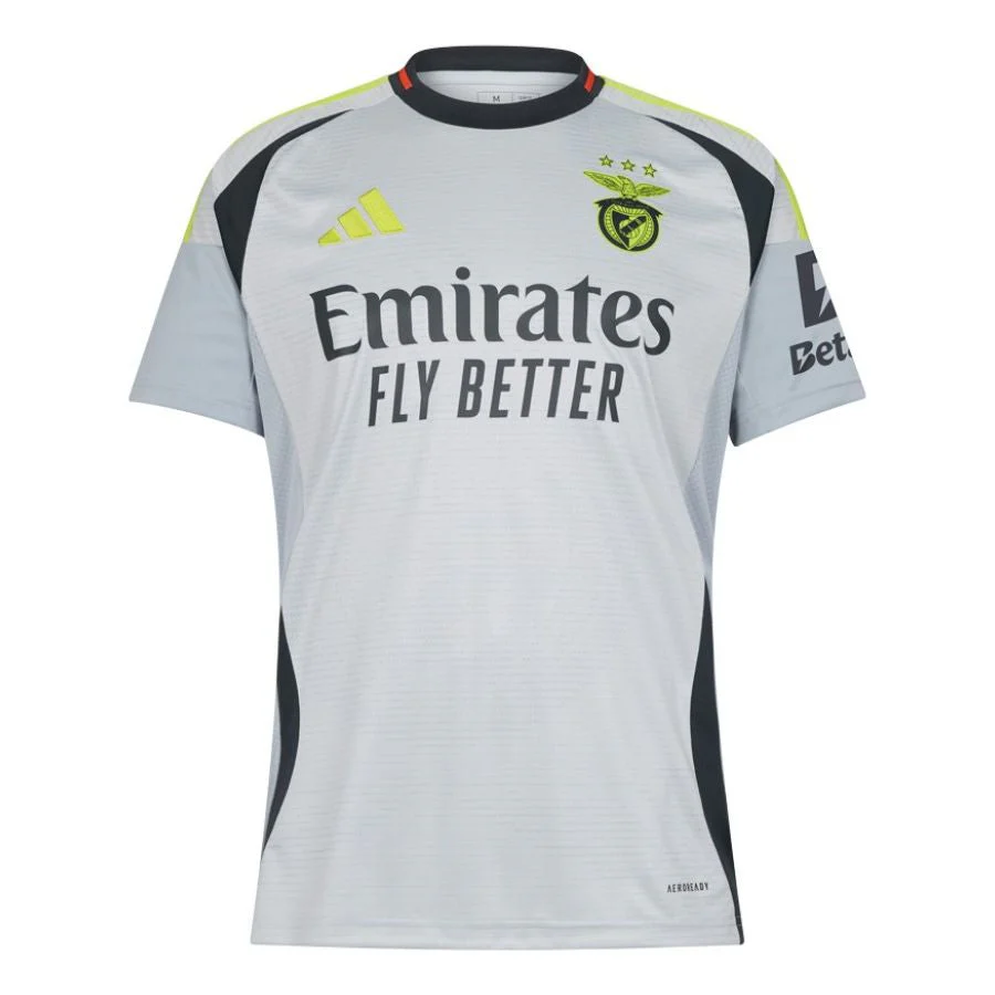 Benfica Third Fan Jersey 2024/25 Patches UCL UEFA Foundation (Official Printing)