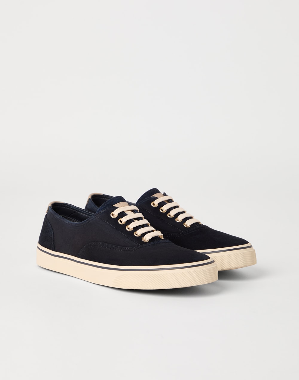 Reversed calfskin sneakers