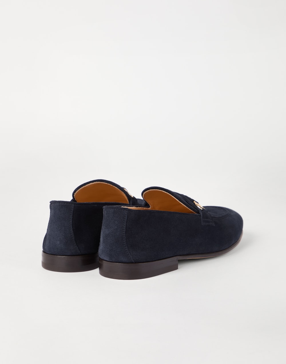 Suede loafers with bit detail