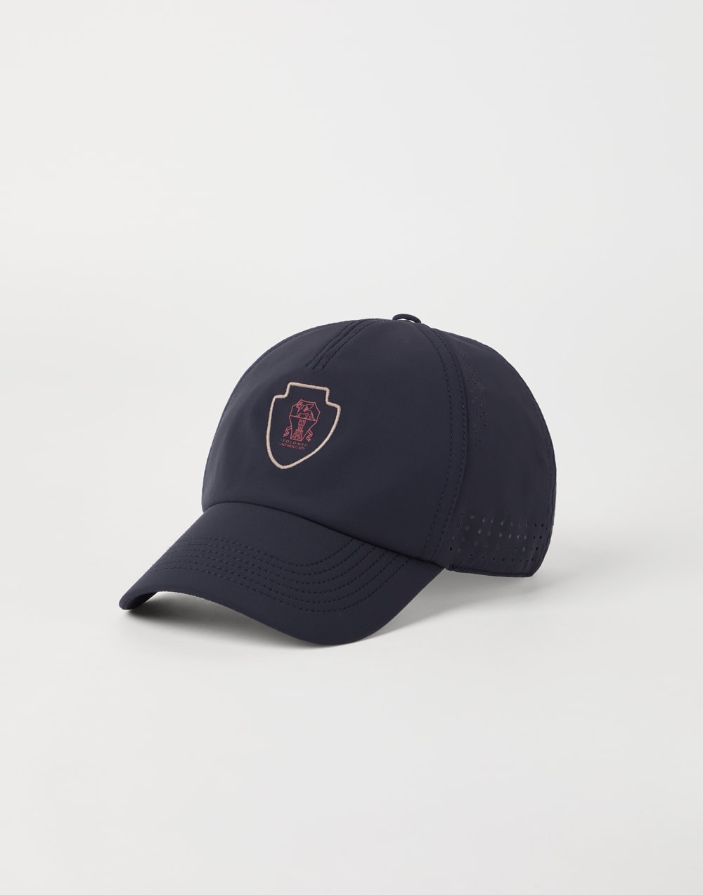 Stretch nylon baseball cap with logo