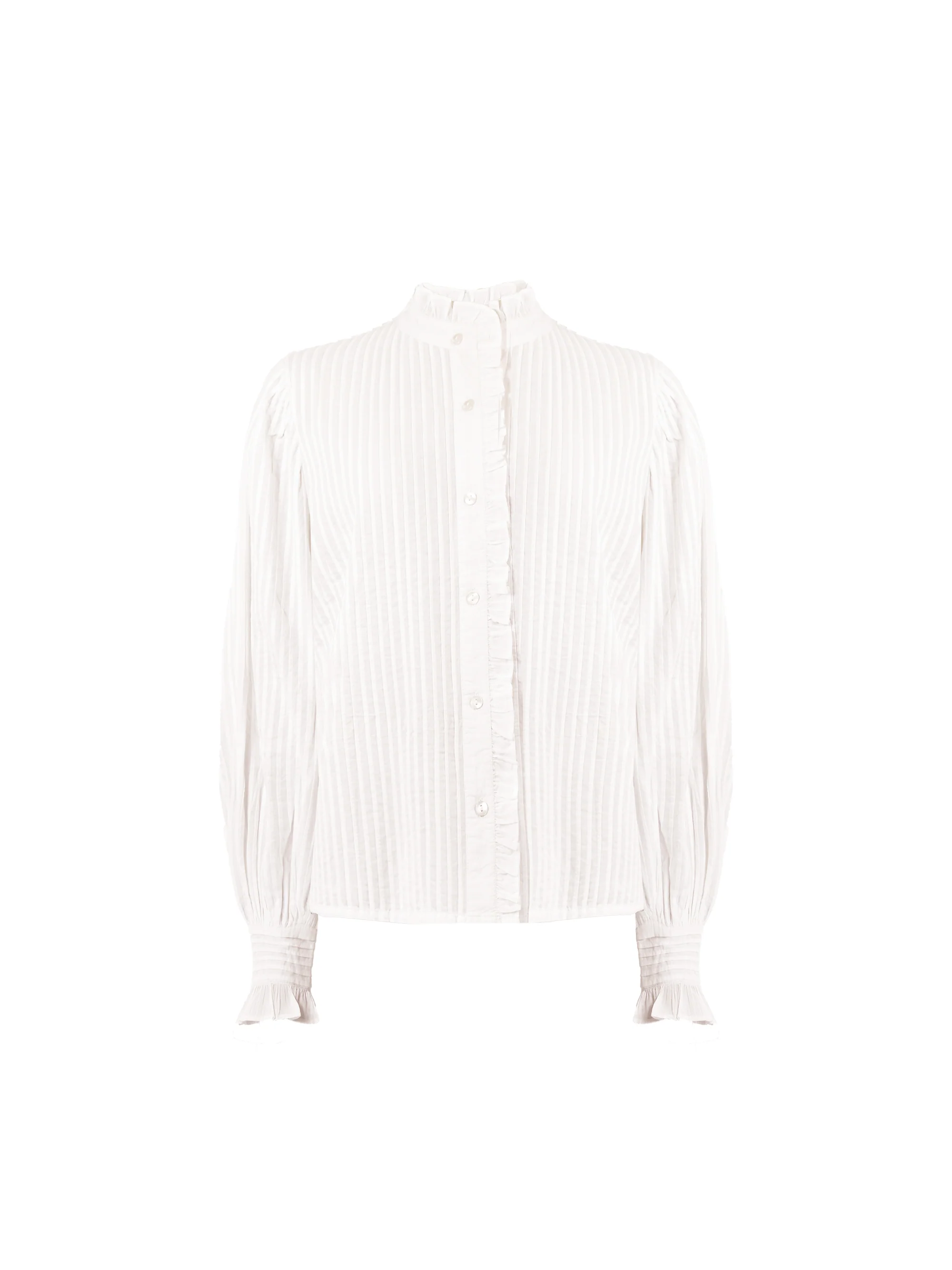 White Pintuck Blouse