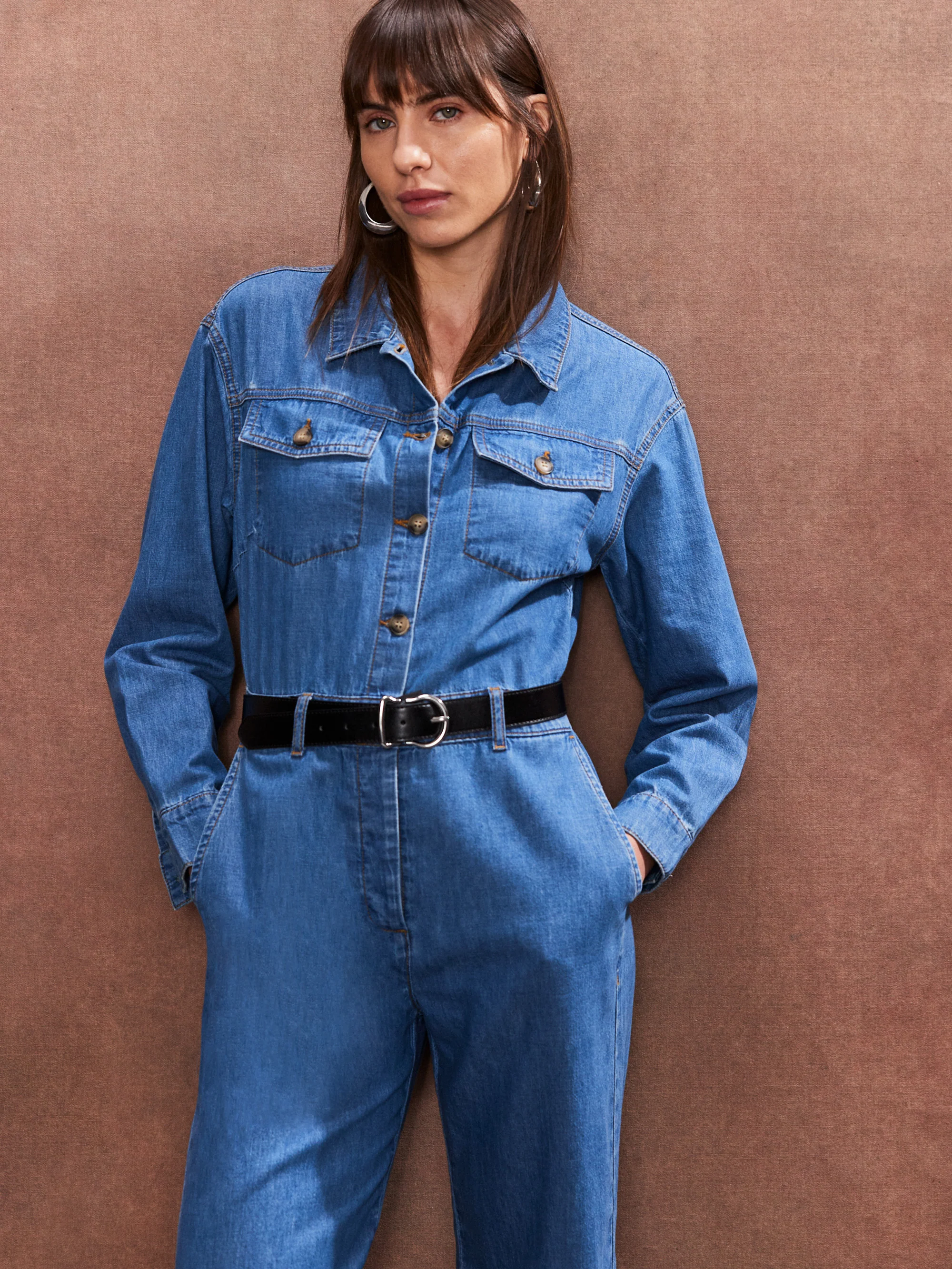 Blue Denim Jumpsuit