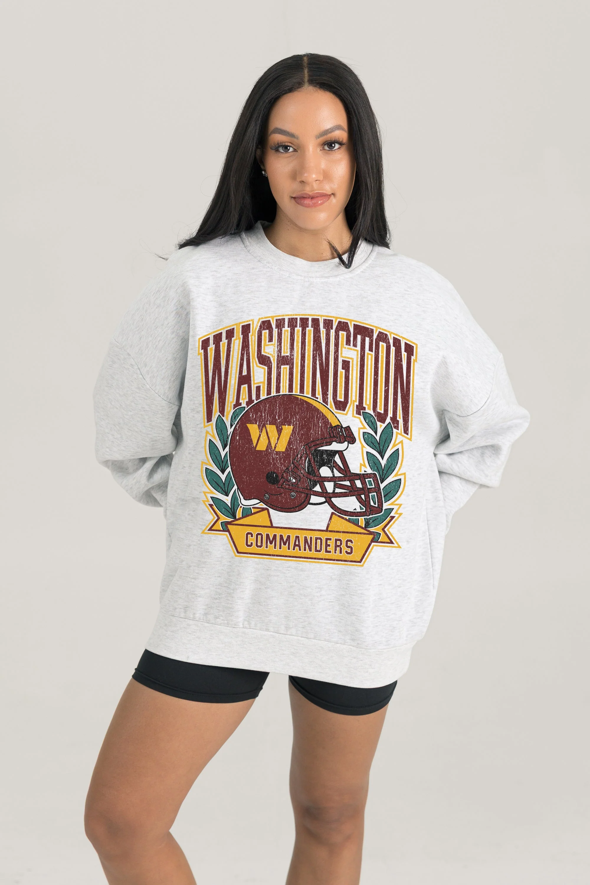 WASHINGTON COMMANDERS Heritage Fleece Crewneck Pullover