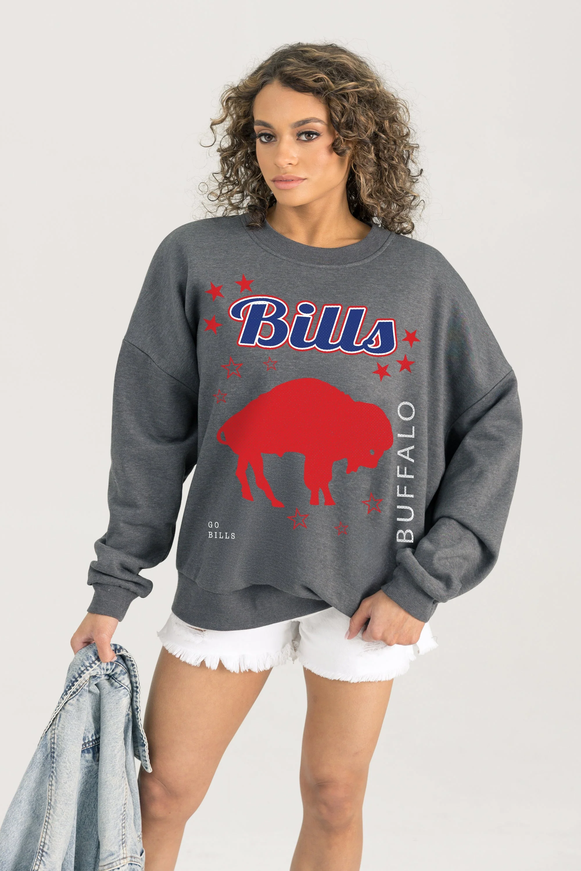 BUFFALO BILLS Ready To Rumble Fleece Crewneck Pullover