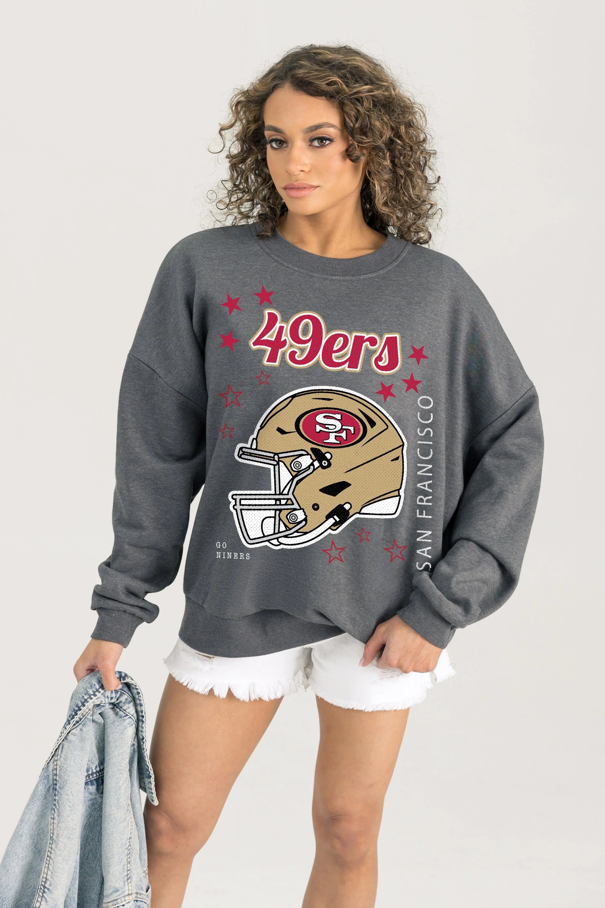 SAN FRANCISCO 49ERS Ready To Rumble Fleece Crewneck Pullover