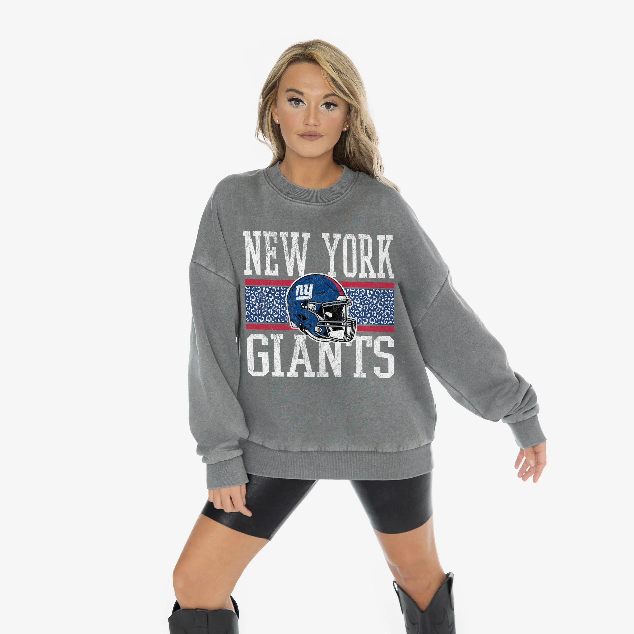 NEW YORK GIANTS In The Wild Oversized Crewneck Fleece