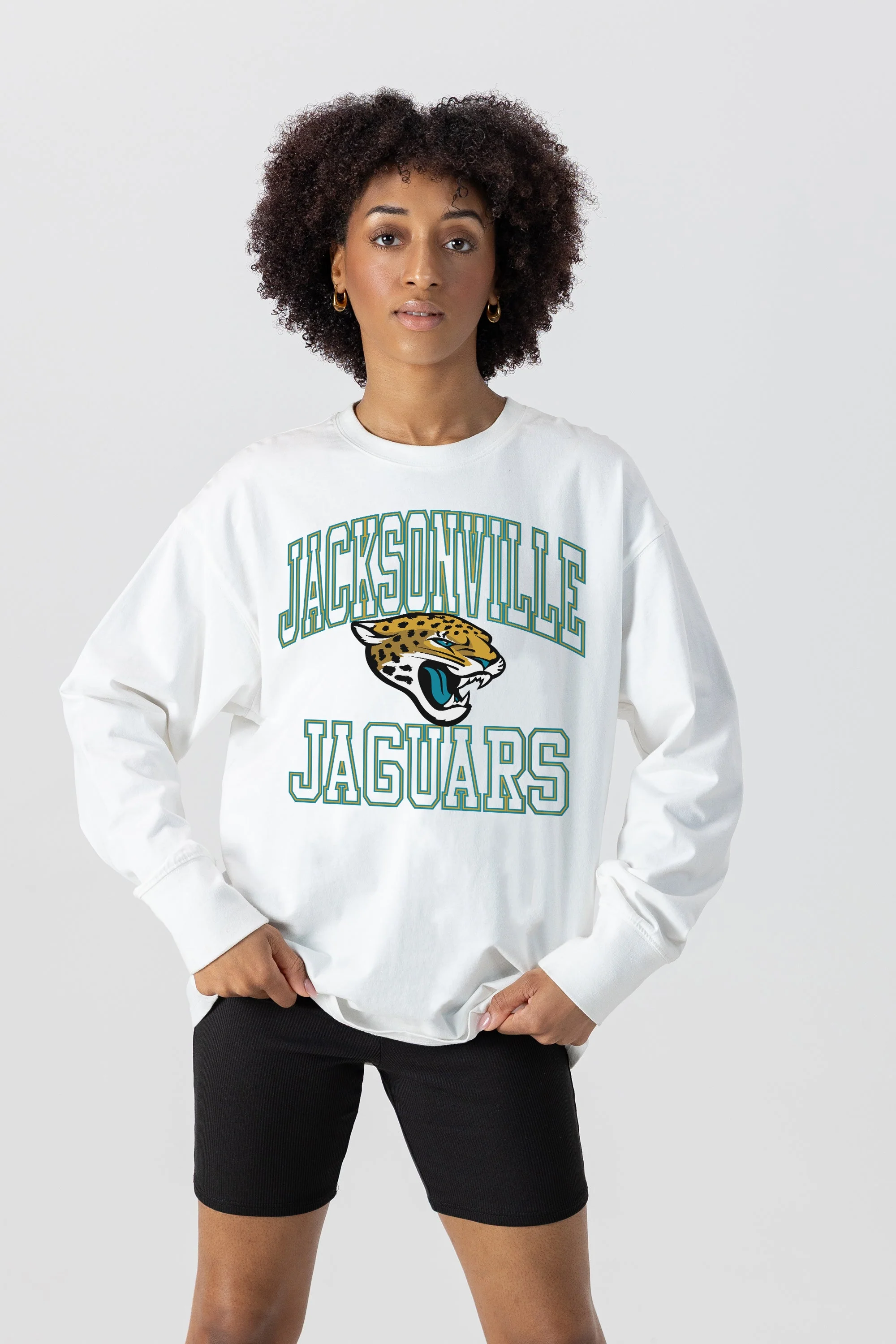 JACKSONVILLE JAGUARS Mind Games Oversized Long-Sleeve Tee
