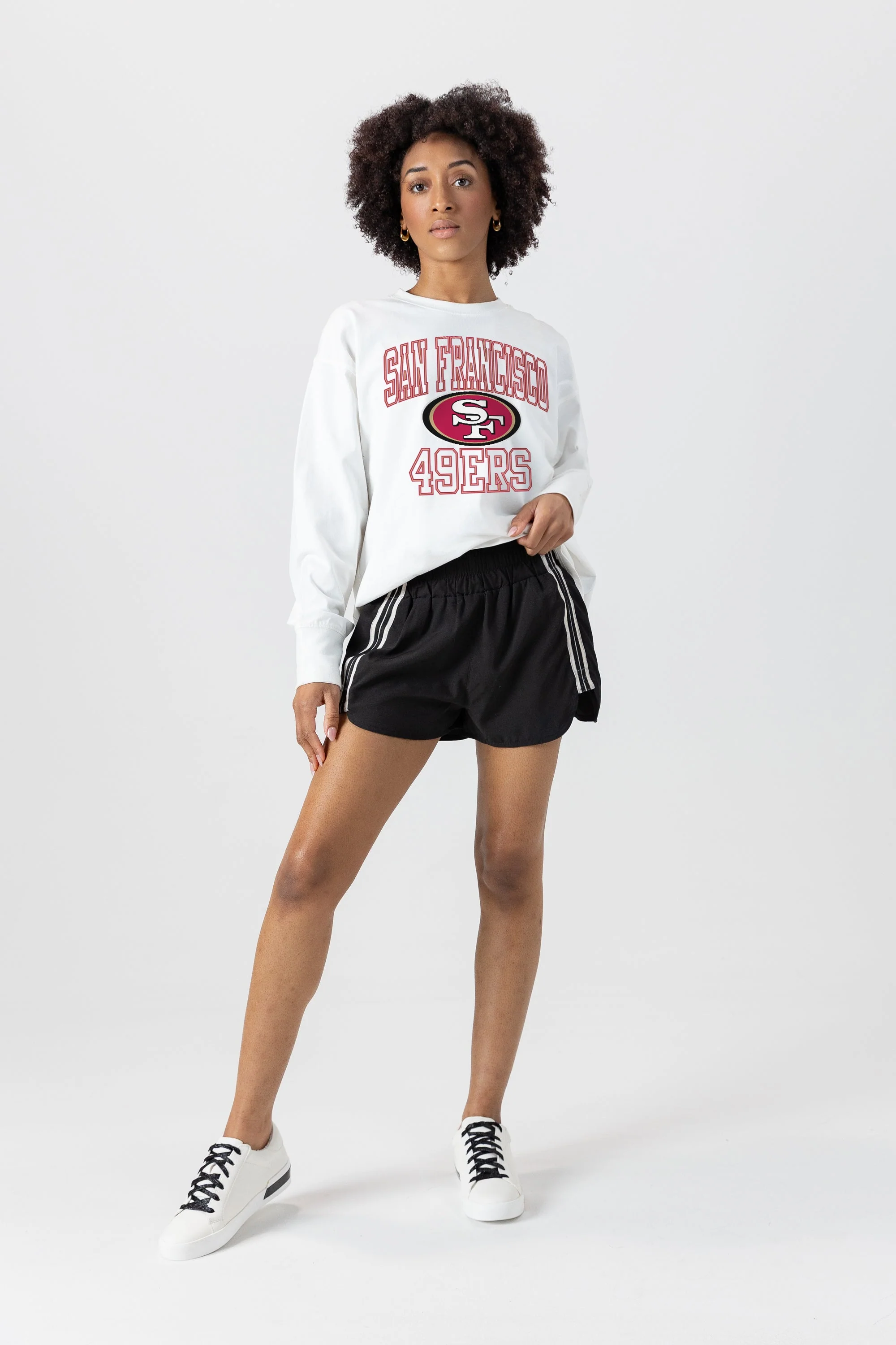 SAN FRANCISCO 49ERS Mind Games Oversized Long-Sleeve Tee