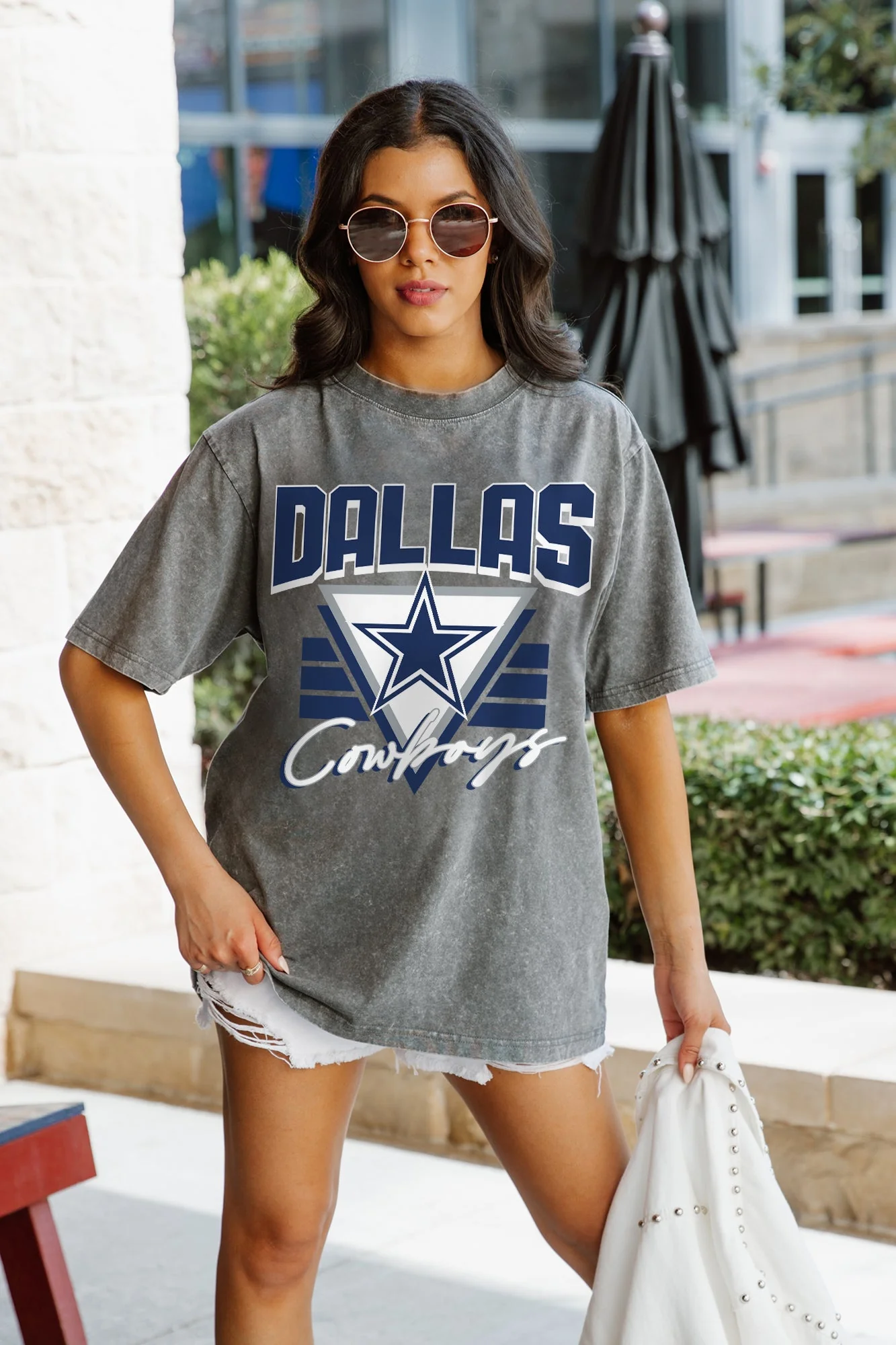 DALLAS COWBOYS Play It Forward Oversized Crewneck Tee