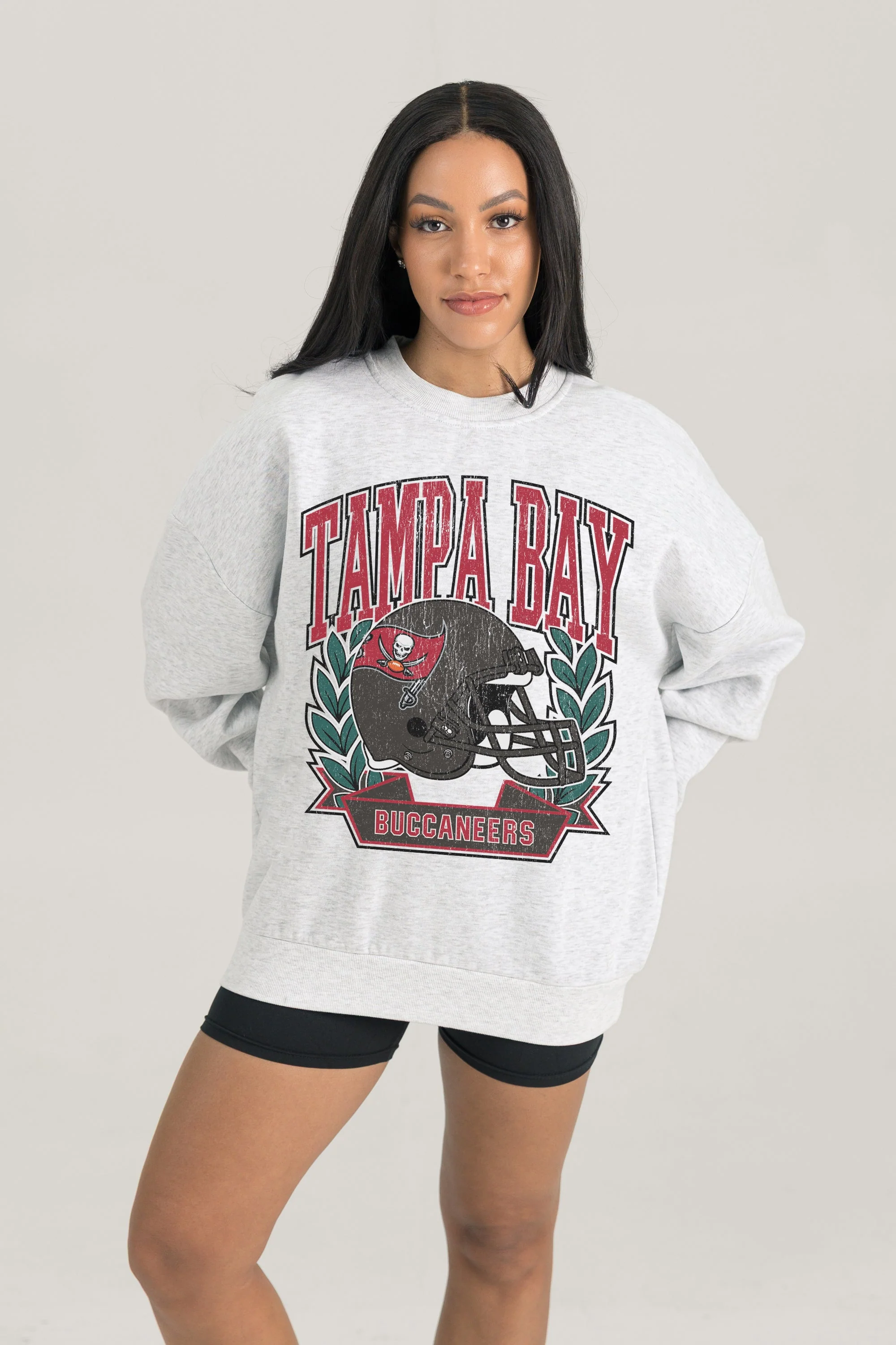 TAMPA BAY BUCCANEERS Heritage Fleece Crewneck Pullover