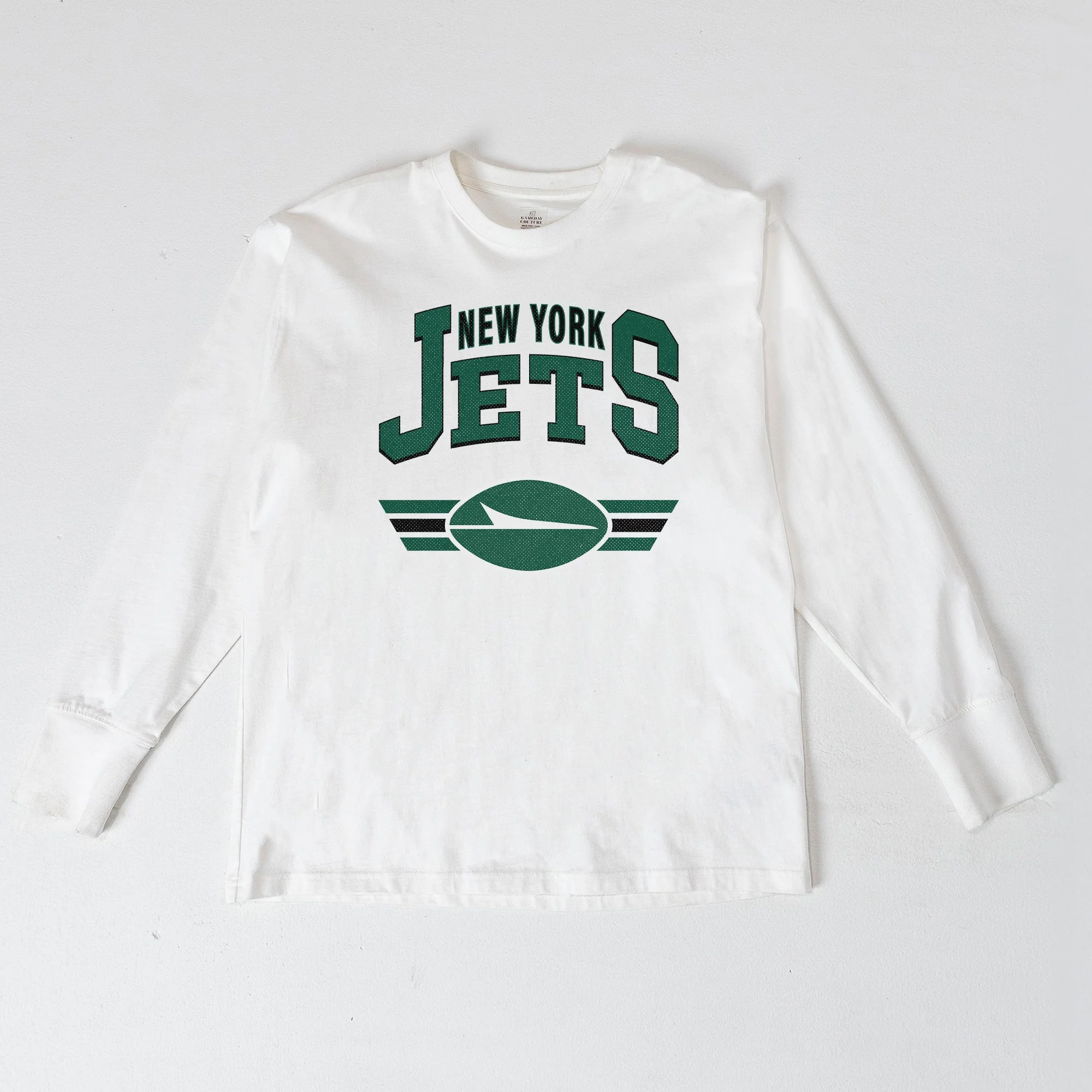 NEW YORK JETS SWIFT STRIKE ESSENTIAL RELAXED FIT LONG SLEEVE TEE