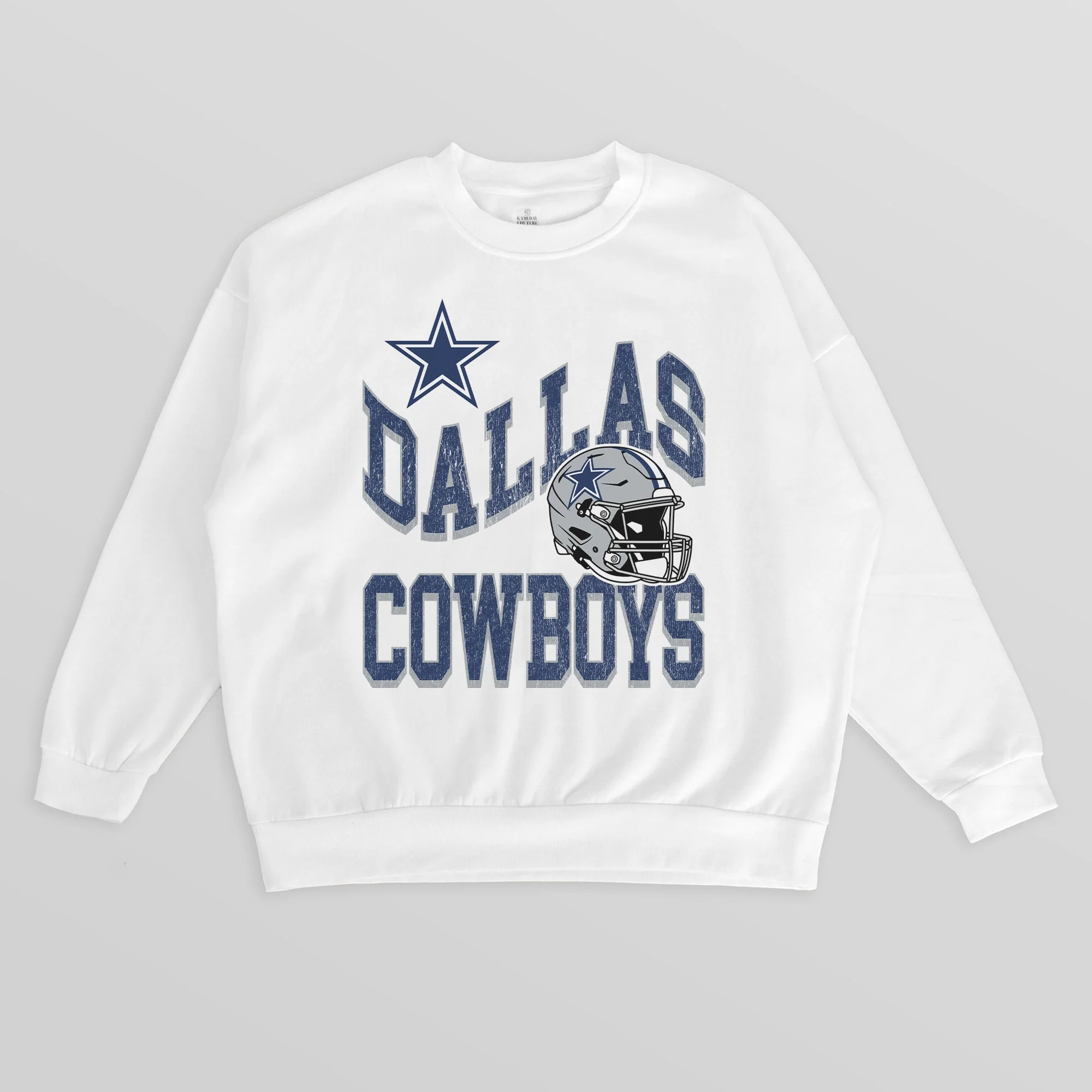DALLAS COWBOYS HARD EARNED PREMIUM FLEECE CREWNECK PULLOVER