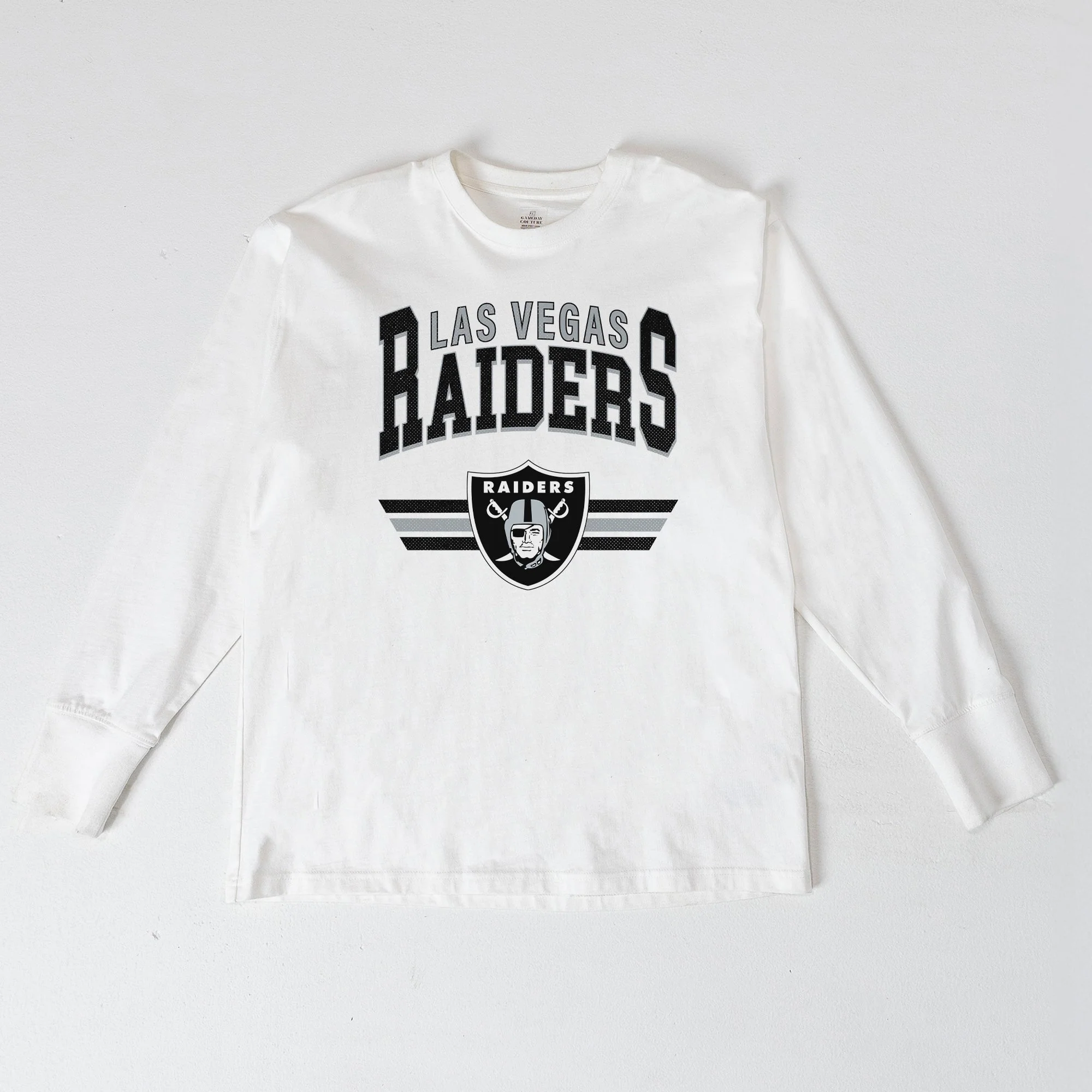 LAS VEGAS RAIDERS SWIFT STRIKE ESSENTIAL RELAXED FIT LONG SLEEVE TEE