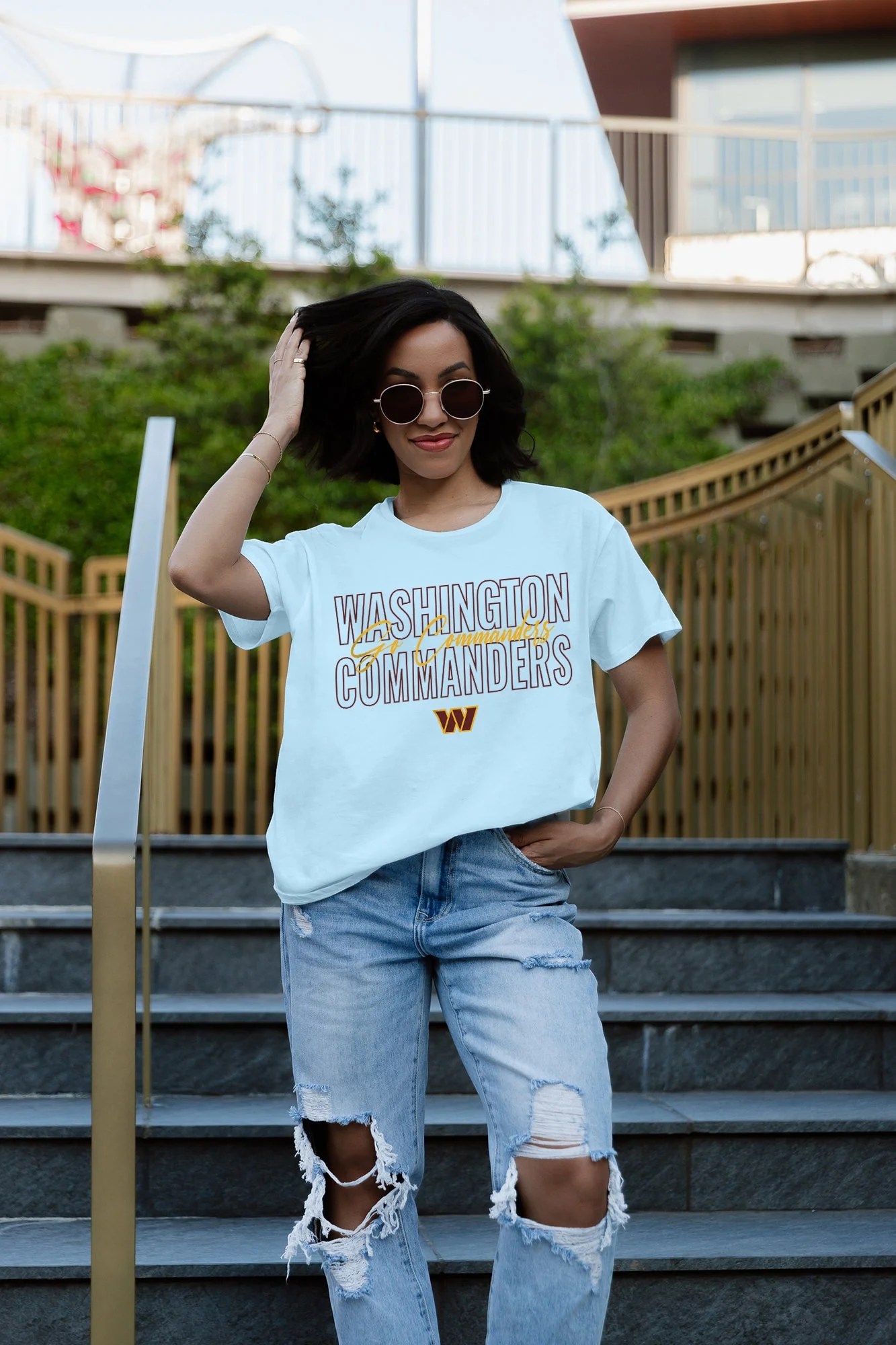 WASHINGTON COMMANDERS No Limits Short-Sleeve Flowy Tee