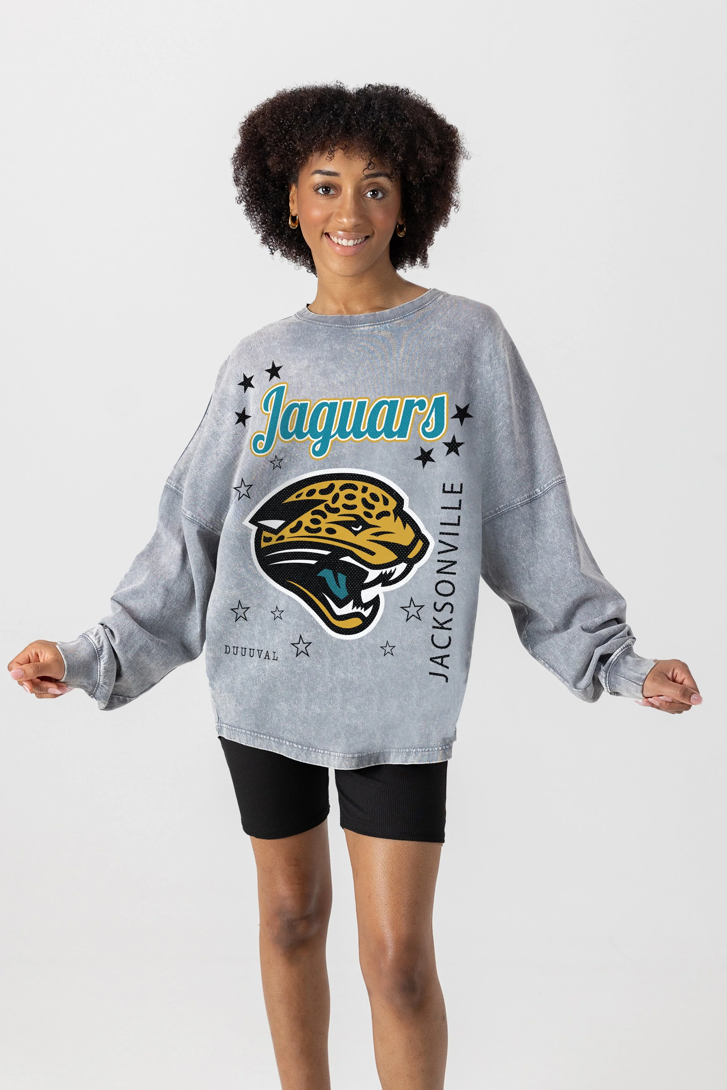 JACKSONVILLE JAGUARS Starbound Oversized Long-Sleeve Tee